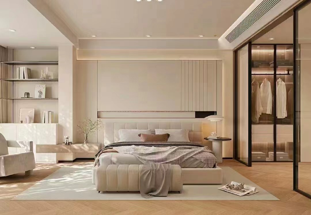 金貝綠全屋定制家居：現(xiàn)代法式奶油風(fēng)，溫柔細膩讓你一眼淪陷